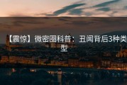 【震惊】微密圈科普：丑闻背后3种类型