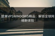 欧美VPSWINDOWS精品：解锁全球网络新体验