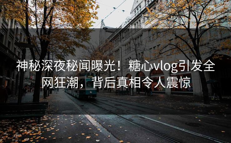 神秘深夜秘闻曝光！糖心vlog引发全网狂潮，背后真相令人震惊